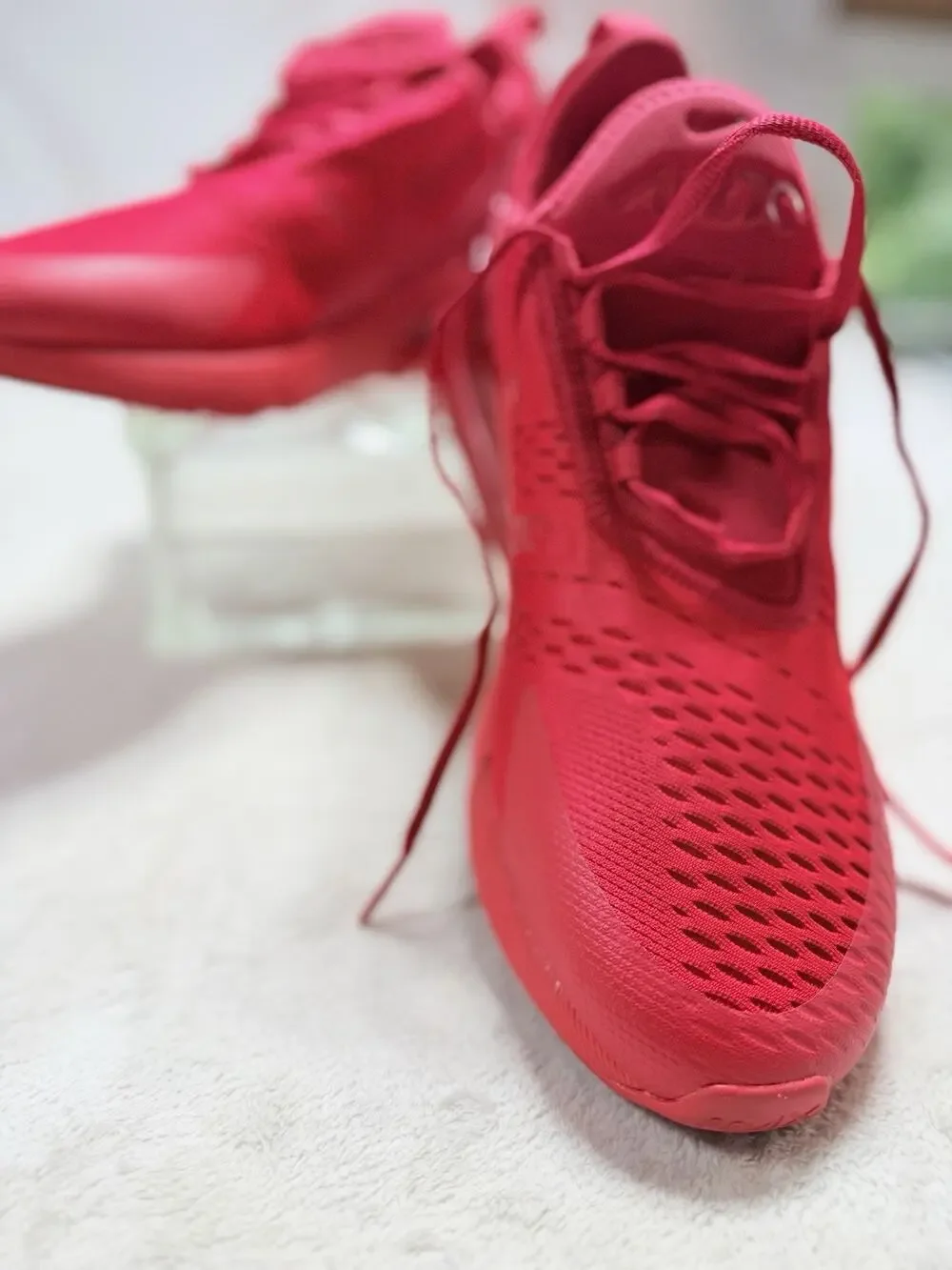 Nike Air Max 270 Triple Red University Red Sneakers CV7544-600 Mens Size 12